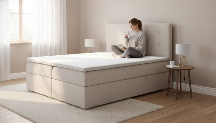 Dormitorio cama de lujo cama doble estilo moderno cama tapizada diseñador textil muebles