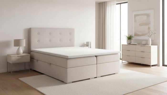 Dormitorio cama de lujo cama doble estilo moderno cama tapizada diseñador textil muebles