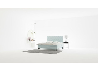 Dormitorio Cama Muebles de lujo Tapicería Tela Diseño moderno Cama boxspring