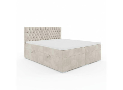 Chesterfield cama doble dormitorio lujo cama moderna Muebles cama de muelles box