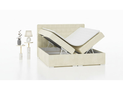 Cama doble Diseño moderno Cama de lujo Dormitorio Cama tapizada Muebles Cama boxspring