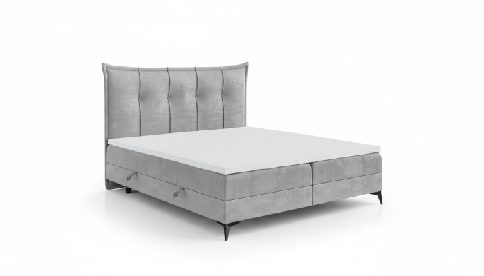 Diseño cama doble dormitorio textil muebles moderno lujo cama somier
