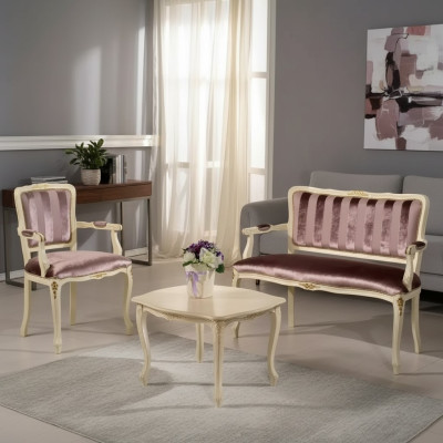Clásico conjunto de asientos Banco Sillón Muebles de salón Bancos Conjunto Nuevo