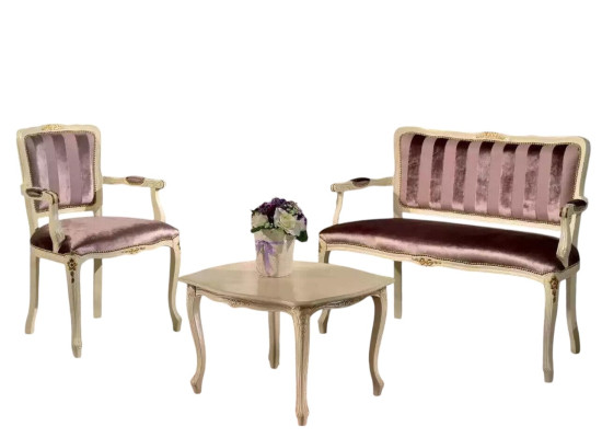 Clásico conjunto de asientos Banco Sillón Muebles de salón Bancos Conjunto Nuevo