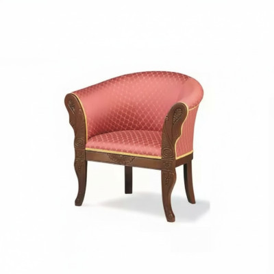 Clásico sillón de diseñador Muebles de sala Muebles de tela Tapizado Asiento.