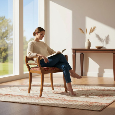 Silla Tapizado Asiento Diseñador Textil Silla tapizada Asiento Muebles de asiento Teléfono Banco