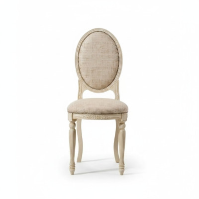 Silla de comedor Silla tapizada clásica Nueva Muebles Textiles Asiento Respaldo