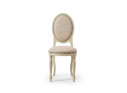Silla de comedor Silla tapizada clásica Nueva Muebles Textiles Asiento Respaldo