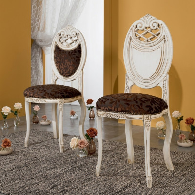 Silla de diseñador Silla clásica de comedor Muebles de lujo Nueva silla con respaldo