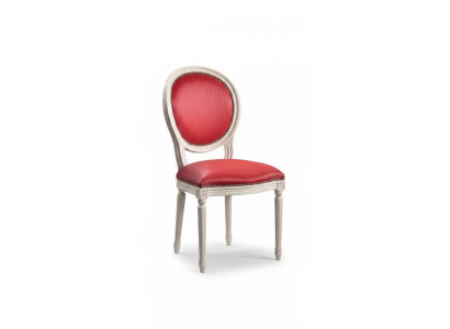 Silla de comedor rosa Sillón tapizado clásico de tela Silla con respaldo