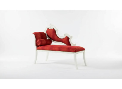 Sofá chaise longue rojo Muebles clásicos de salón Diseño de muebles Cama de diseñador
