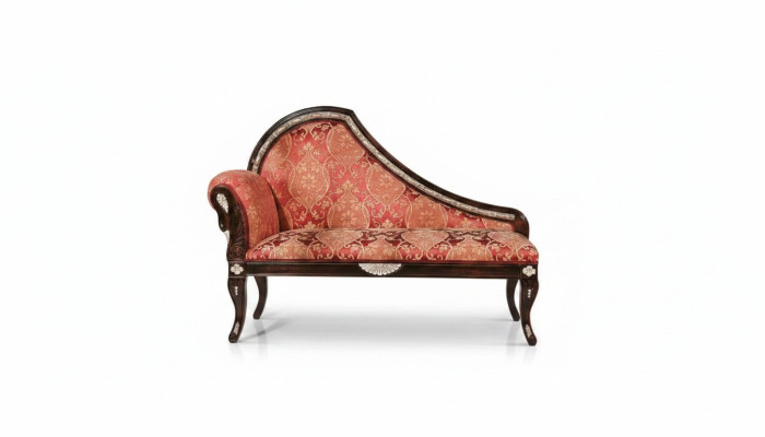 Sala de estar Chaiselounge tapizado tela textil muebles de lujo nuevos