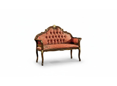 Sofá Chesterfield clásico de tela para muebles de sala de estar.