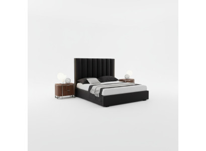 Juego completo de dormitorio moderno Set de cama de diseñador + 2 mesitas de noche 3 piezas