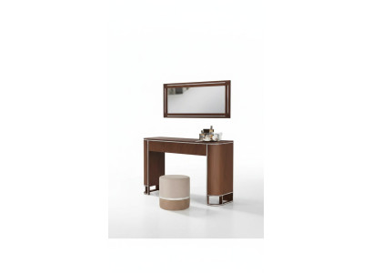 Diseñador de tocador completo con espejo, muebles modernos, conjunto nuevo de 2 piezas.