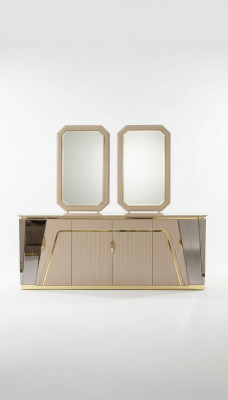 Lujo Aparador Comedor Cómoda Diseño Moderno Espejo Nuevo Muebles