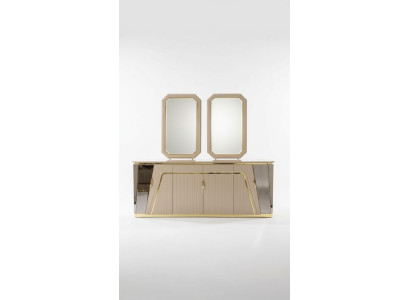 Lujo Aparador Comedor Cómoda Diseño Moderno Espejo Nuevo Muebles