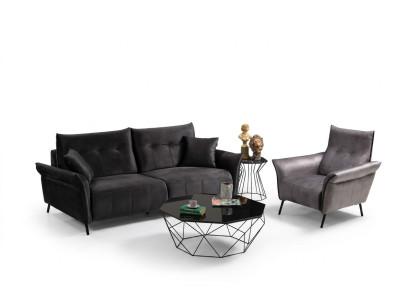 Juego de sala de estar diseño moderno muebles conjunto de sofás de lujo de 2 piezas.