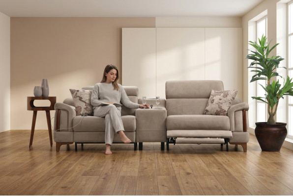 Sofá moderno sofá diseñador nuevo muebles de lujo en tela de salón