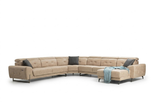 Sofá esquinero en forma de U Mueble de asiento Diseñador Mueble de asiento Sofá moderno Sofá Acolchado