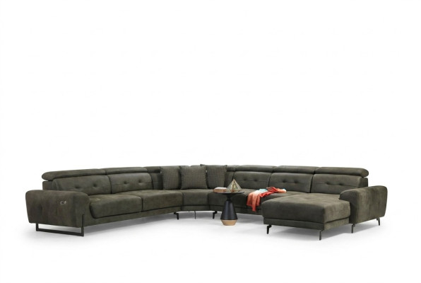 Sofá de esquina en forma de U para la sala de estar, muebles de lujo, sofá moderno, sofá esquinero.