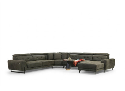 Sofá de esquina en forma de U para la sala de estar, muebles de lujo, sofá moderno, sofá esquinero.