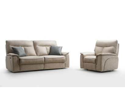 Juego de sala de estar Sofá de tres plazas Moderno Sillón Muebles de asiento Diseño Muebles tapizados