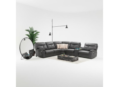 Diseño de sofá esquinero en forma de L, sofá, lujo, muebles tapizados modernos, completamente nuevo.