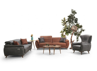 Conjunto de sofás de 3 piezas de sala de estar, sofá de tres plazas, sofá, sillón moderno de lujo.