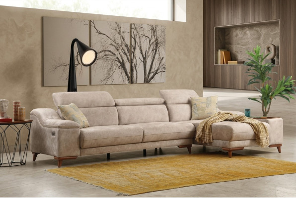 Sofá esquinero en forma de L diseño moderno salón sofá sofá sala de estar nuevos muebles.