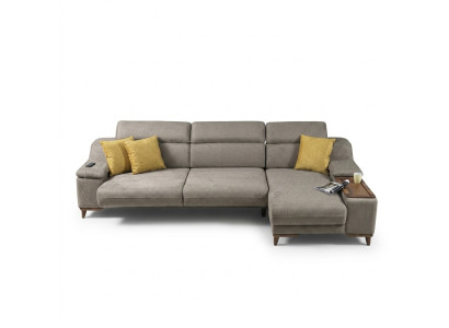 Sofá Sofá Esquinero en Forma de L Acolchado Moderno Sala de Estar Relajación Asiento Muebles de Lujo
