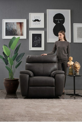 Diseño de sillón de lujo para sala de estar moderno y relajante.