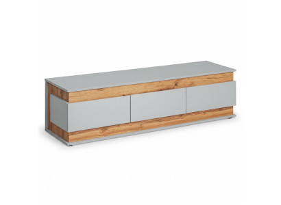 Soporte de TV moderno de madera de diseño nuevo en blanco de lujo para la sala de estar.