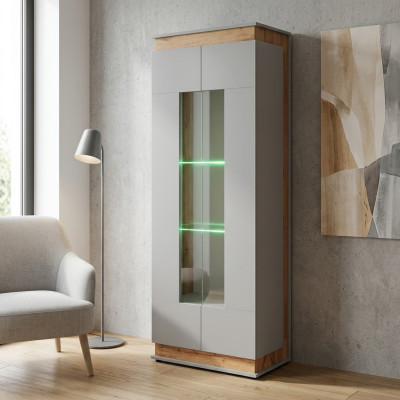 Vitrina blanca para sala de estar de lujo, armarios de madera muebles nuevos de diseñador