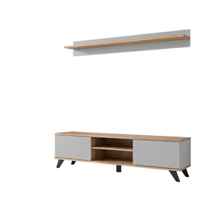 Conjunto de sala de estar de lujo, soporte para TV, estantería moderna, muebles de madera, diseñador.