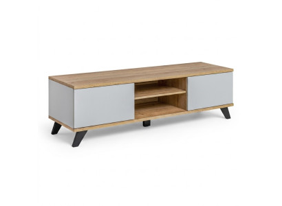 Soporte de TV de lujo para sala de estar. Mueble de diseñador moderno de madera. Aparador nuevo.