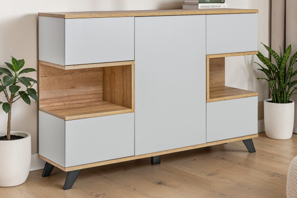 Mueble moderno blanco aparador salón nuevo lujo diseñador muebles de madera.