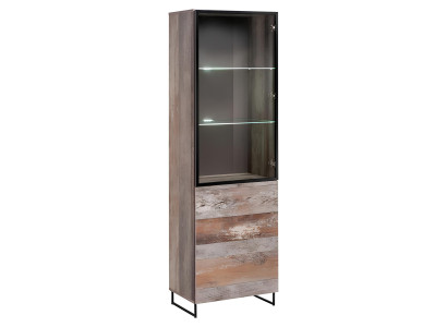 Vitrine de diseño Armario de madera Moderno Nuevo Muebles Grises Mobiliario de madera