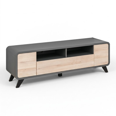 Soporte de TV Muebles de madera Sala de estar de lujo Mueble para TV Diseño moderno