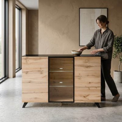 Cómoda de madera diseño moderno Aparador salón Mobiliario Nuevo
