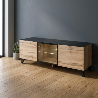 Diseño de soporte de TV Sala de estar Muebles de madera Lujo Moderno Mobiliario