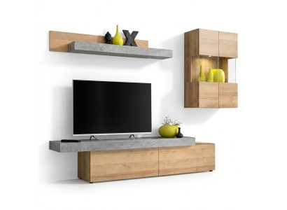 Mueble de sala moderno, mueble de TV de diseñador, armario de pared nuevo.