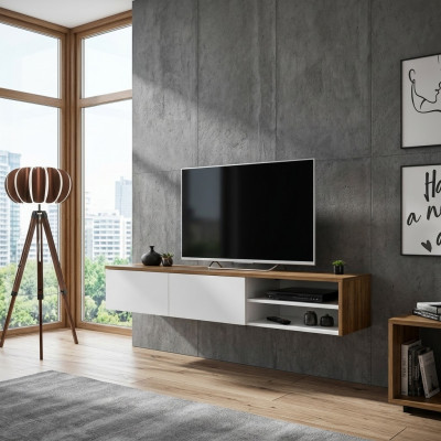 Diseñador de lujo Soporte de TV de sala de estar de madera de tablero bajo moderno nuevo mueble