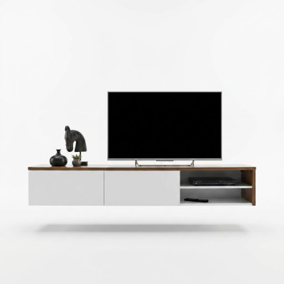 Diseñador de lujo Soporte de TV de sala de estar de madera de tablero bajo moderno nuevo mueble