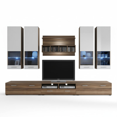 Soporte de TV de lujo Salón RTV Lowboard Estante de pared de diseñador Moderno Salón