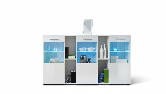 Diseñador Nuevo Comoda Blanco de lujo Salón moderno Muebles de madera