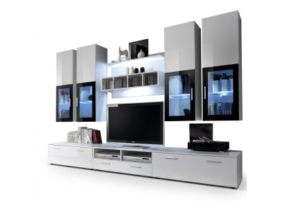 Mueble de pared Diseño de armario de pared de madera moderno Conjunto