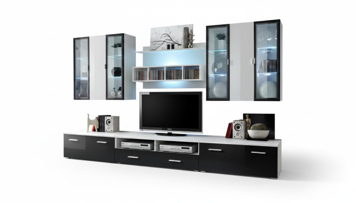 Modernas paredes de diseño Soporte de TV de madera Muebles de sala de estar Instalación de TV