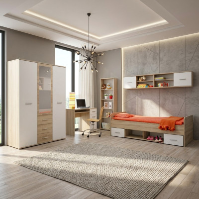 Habitación juvenil completa diseño moderno conjunto de escritorio de lujo de muebles infantiles de un diseñador