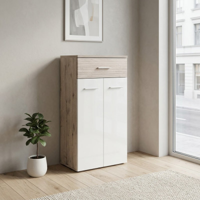 Armario de diseño moderno gris de lujo en madera